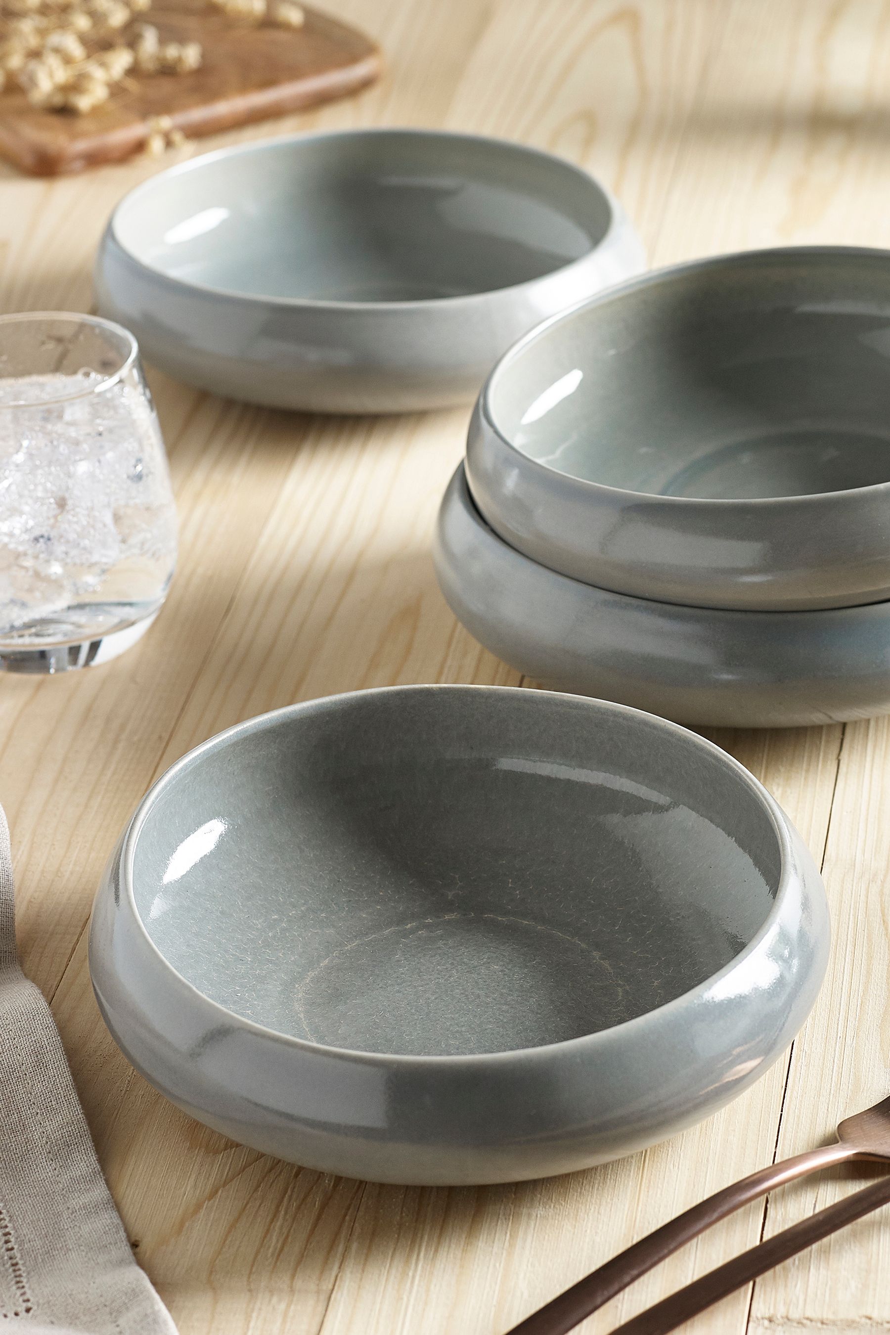 Sage green dishes top