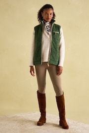 Joules Mallory Green Fleece Gilet - Image 4 of 8