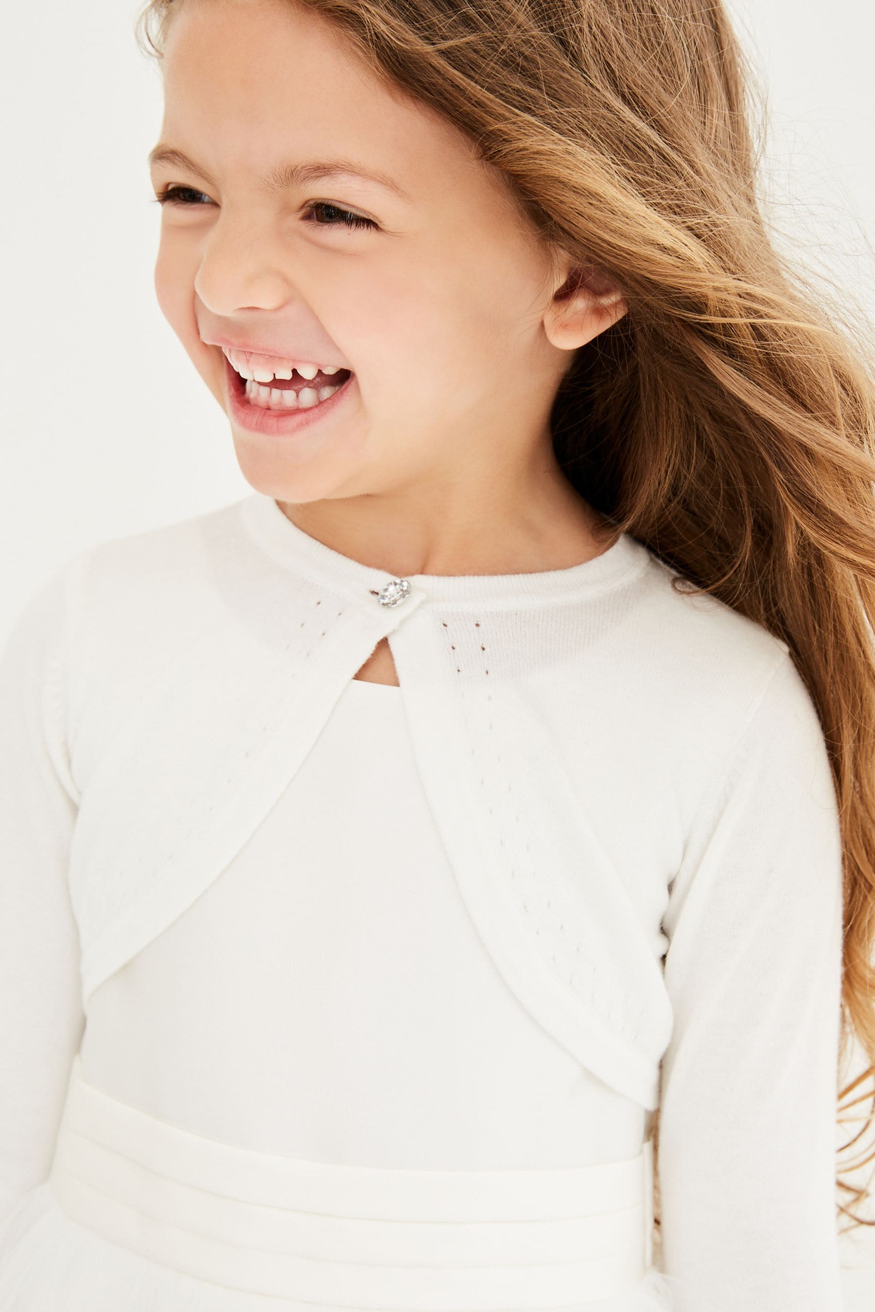 Childrens cream bolero on sale cardigan