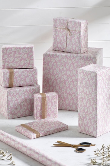 Pink Floral 10 Metre Wrapping Paper