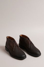 Ted Baker Brown Polished Suede Anddrew Chukka Boots - Image 2 of 4