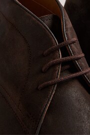 Ted Baker Brown Polished Suede Anddrew Chukka Boots - Image 4 of 4