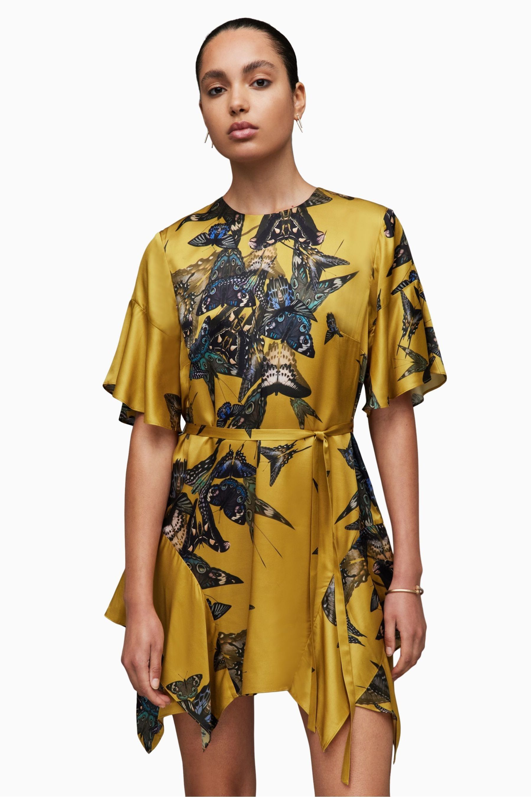 Buy AllSaints Gold Rina Diana Dress from Next Malta
