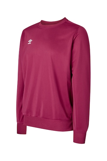 Umbro Pink Junior Club Essential Poly Sweatshirt