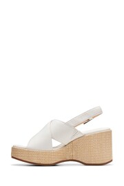 Clarks White Nubuck Manon Wish Sandals - Image 2 of 7