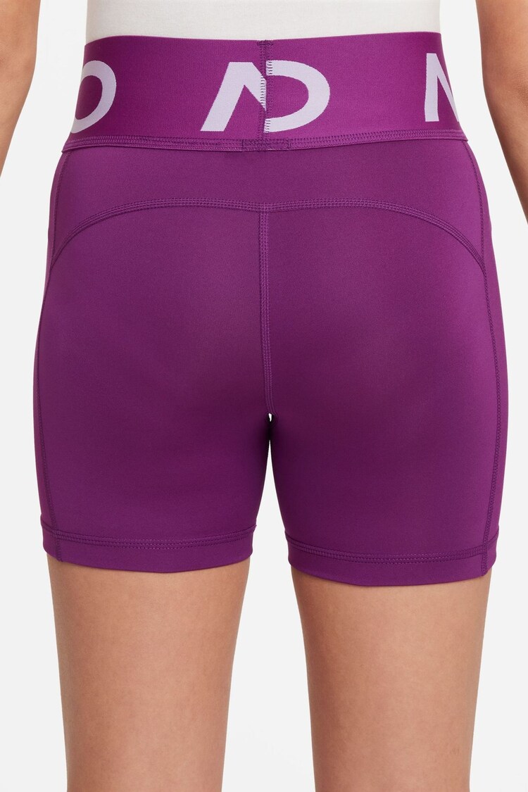 Nike Purple Violet Pro Dri-FIT 3 Inch Shorts - Image 3 of 7