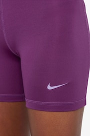 Nike Purple Violet Pro Dri-FIT 3 Inch Shorts - Image 4 of 7