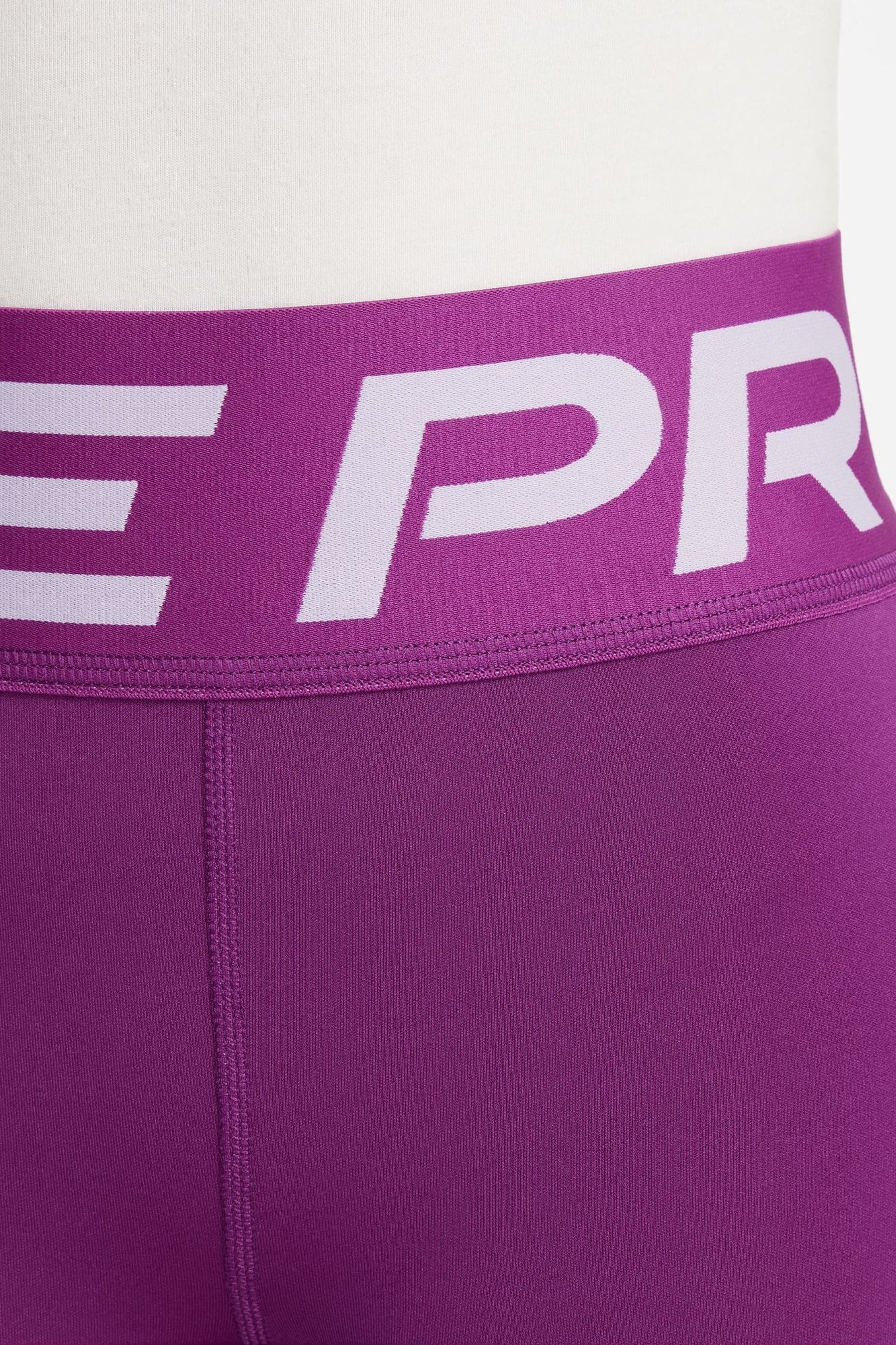 Buy Nike Purple Violet Pro Dri FIT 3 Inch Super High Waist Shorts from Next Poland