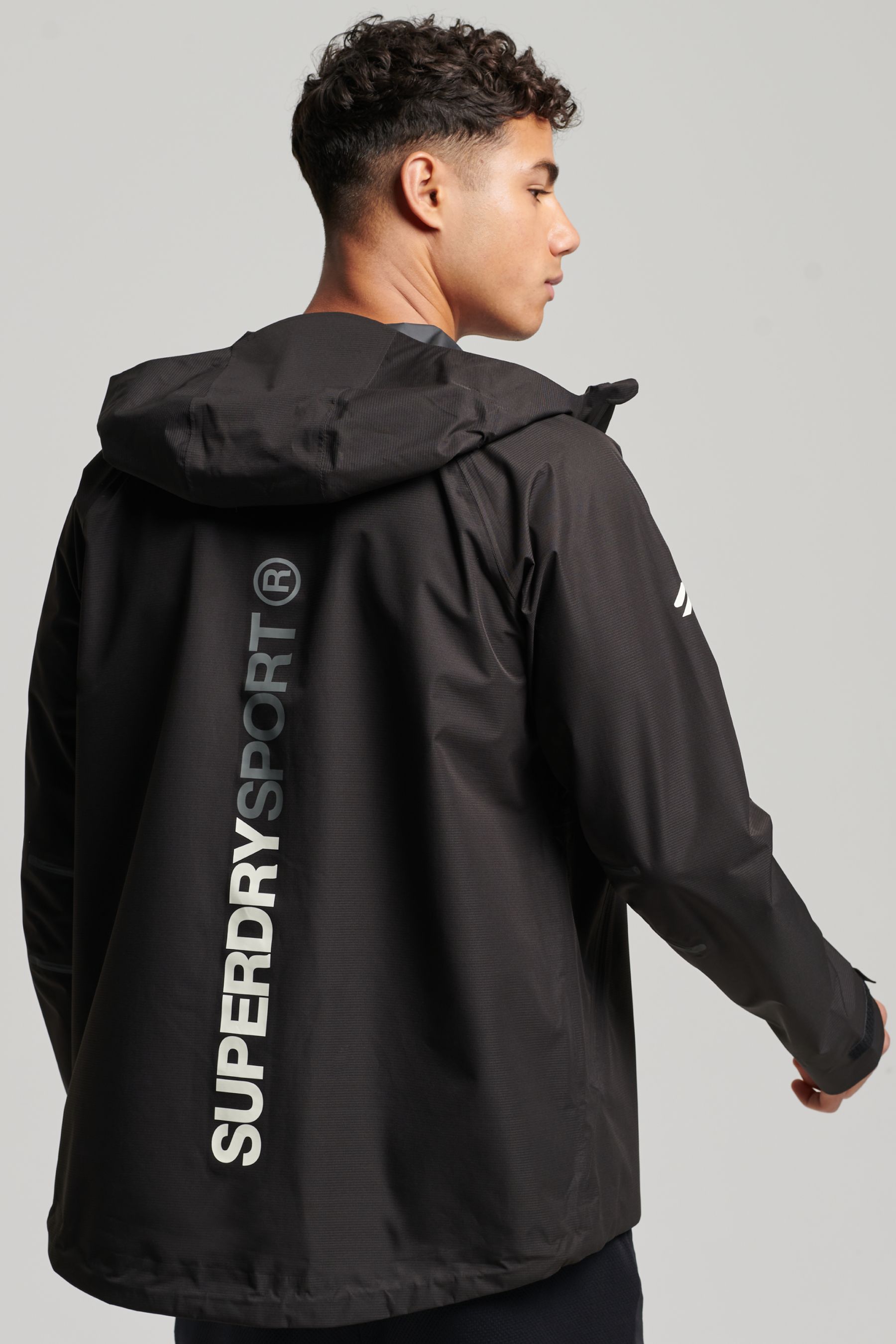 Buy Superdry Black Sport Waterproof Jacket from Next Ireland