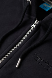 Superdry Black Essential Logo Zip Hoodie - Image 5 of 6