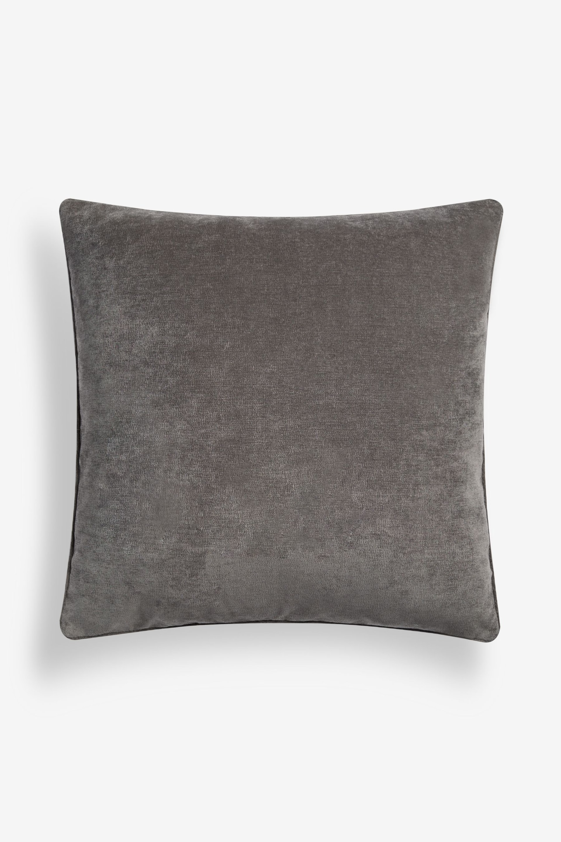 Warm Grey 59 x 59cm Soft velour Cushion - Image 2 of 4