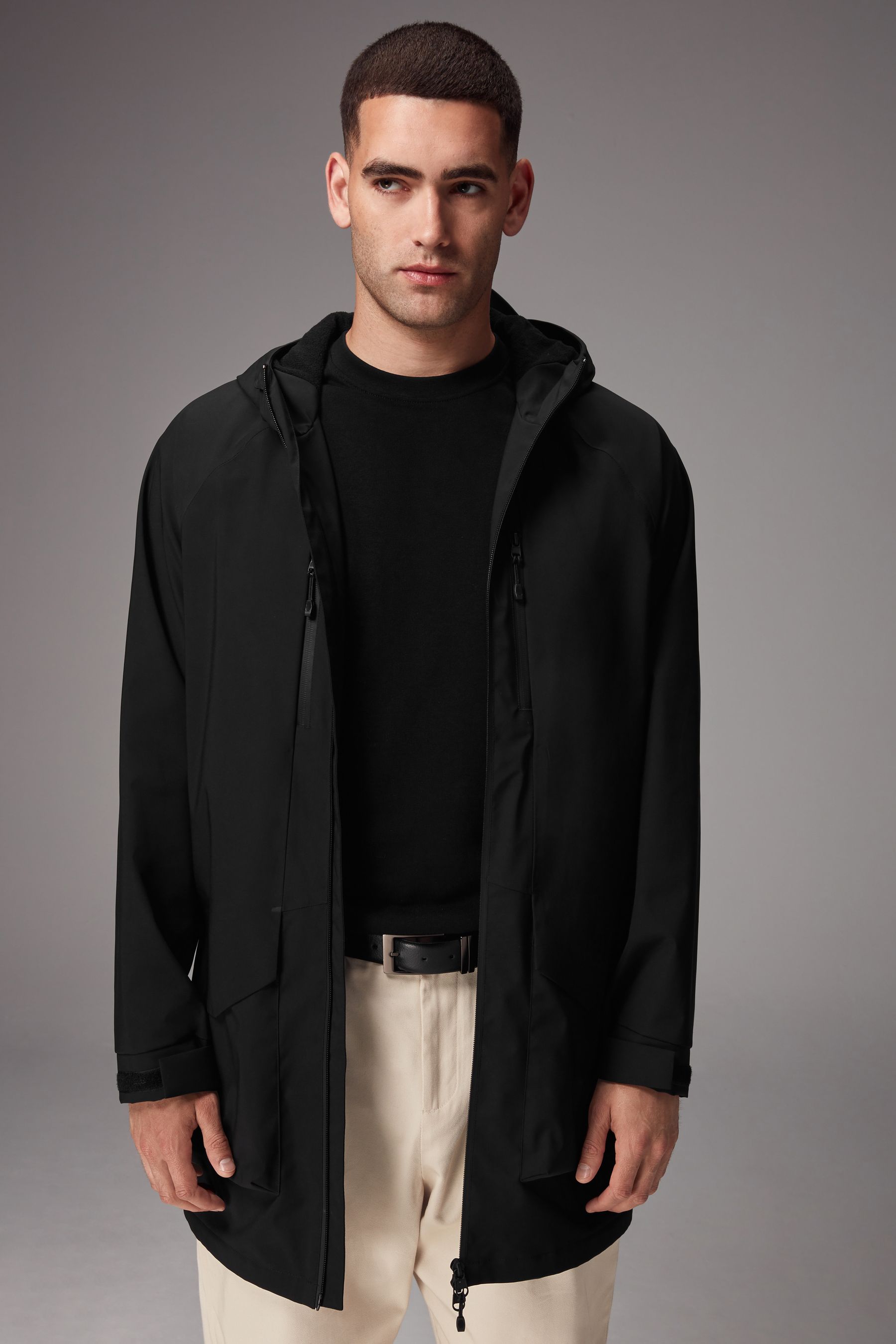 Black anorak hotsell