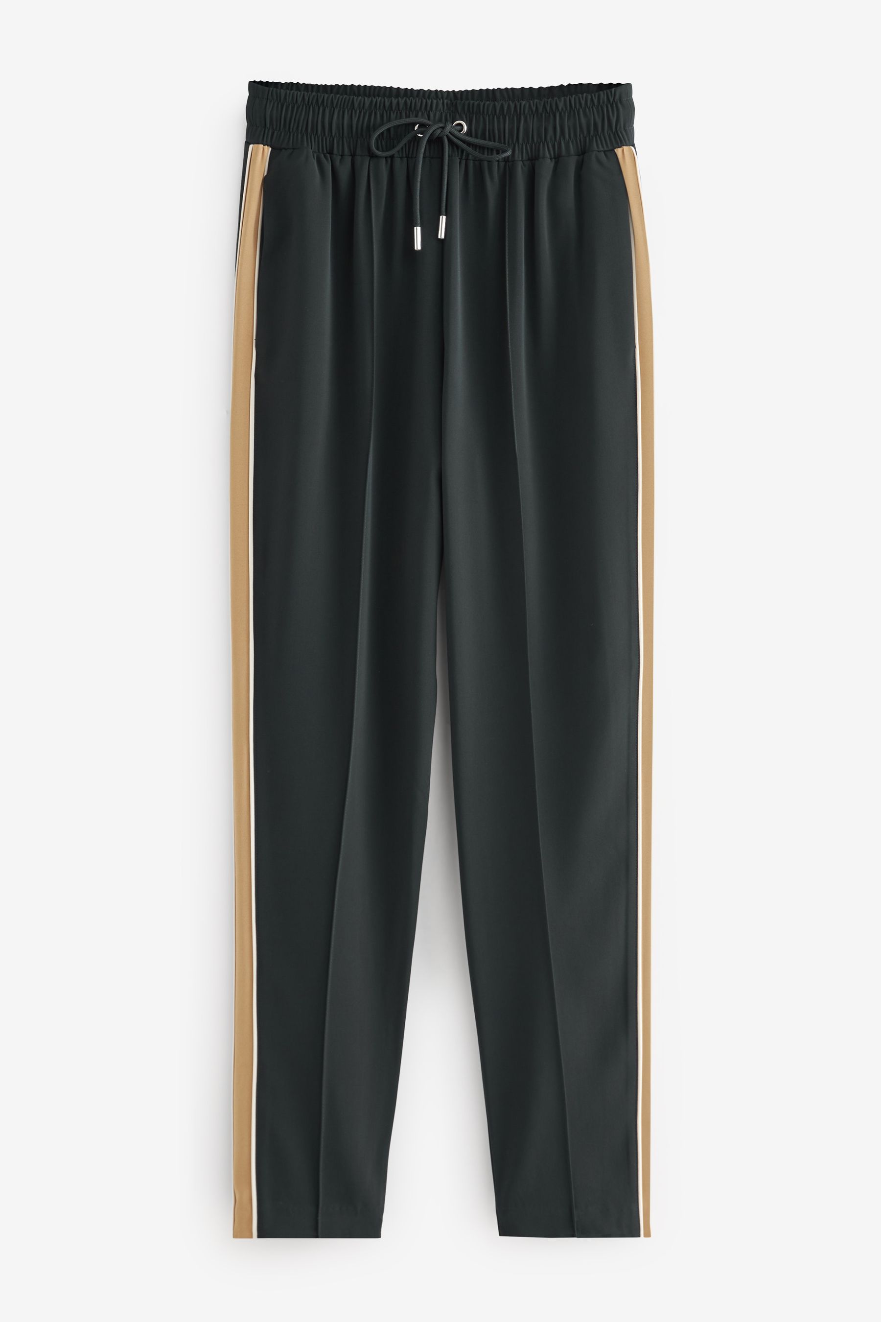 Black pants with yellow side stripe deals