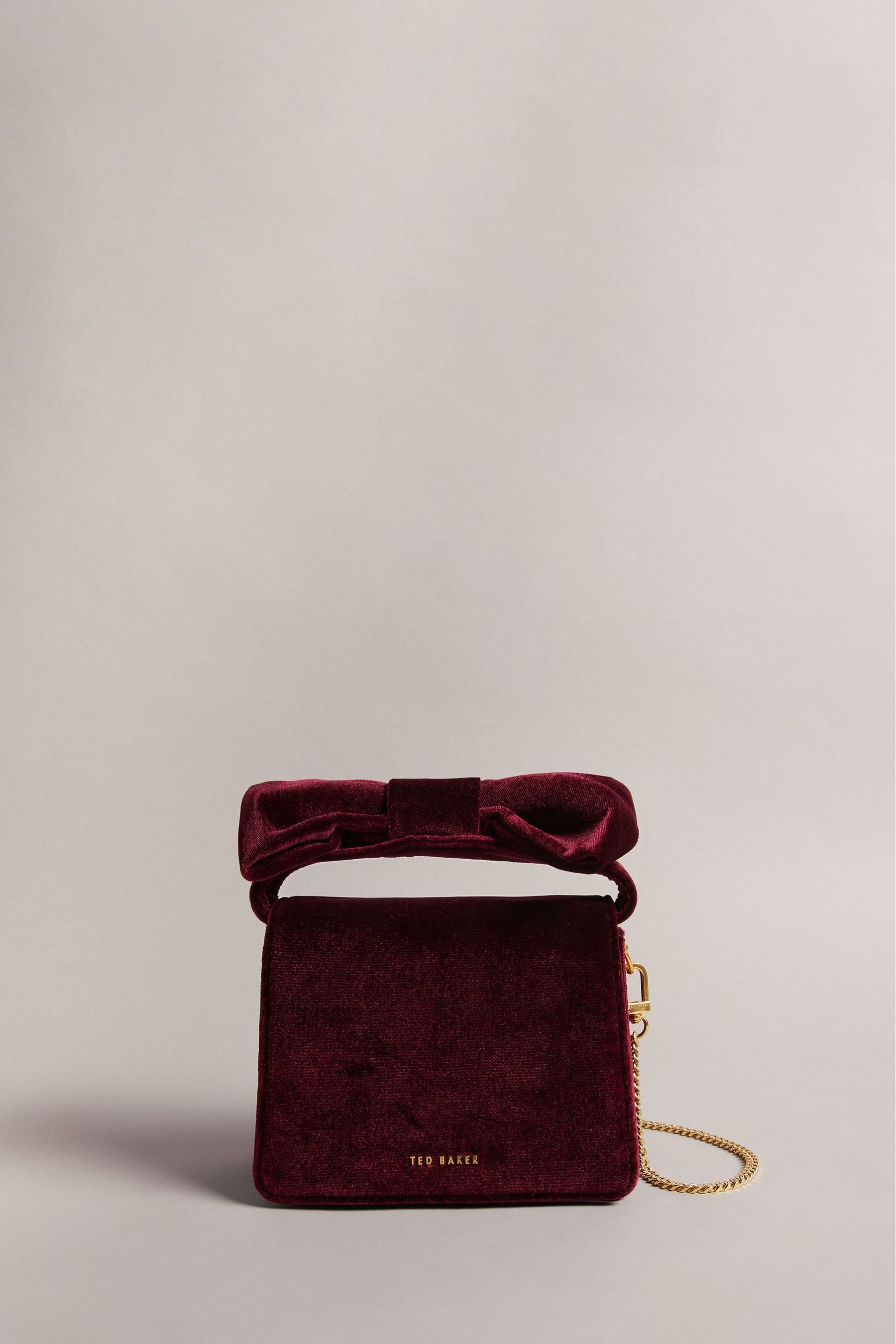Buy Ted Baker Nialina Mini Bow Flap Over Red Bag from Next Ireland