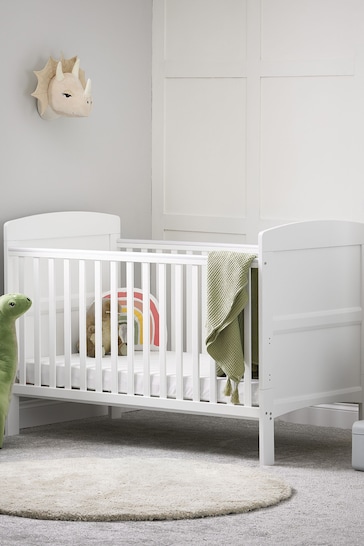 Obaby White Grace White Cot Bed