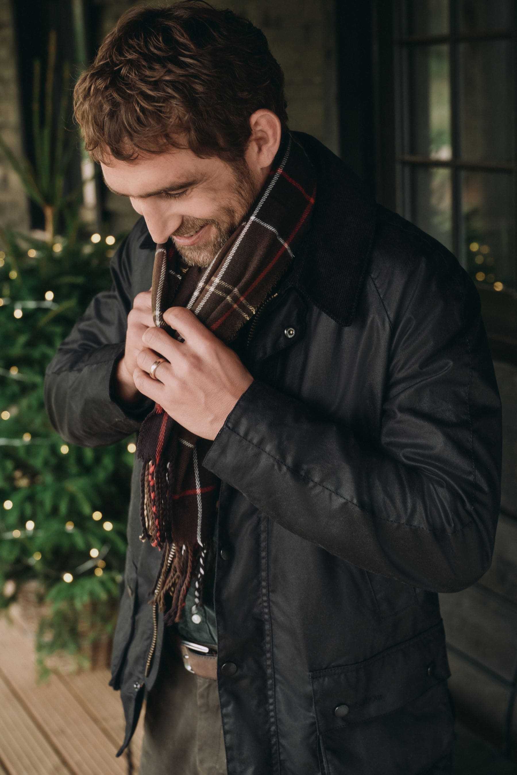Barbour international scarf sales