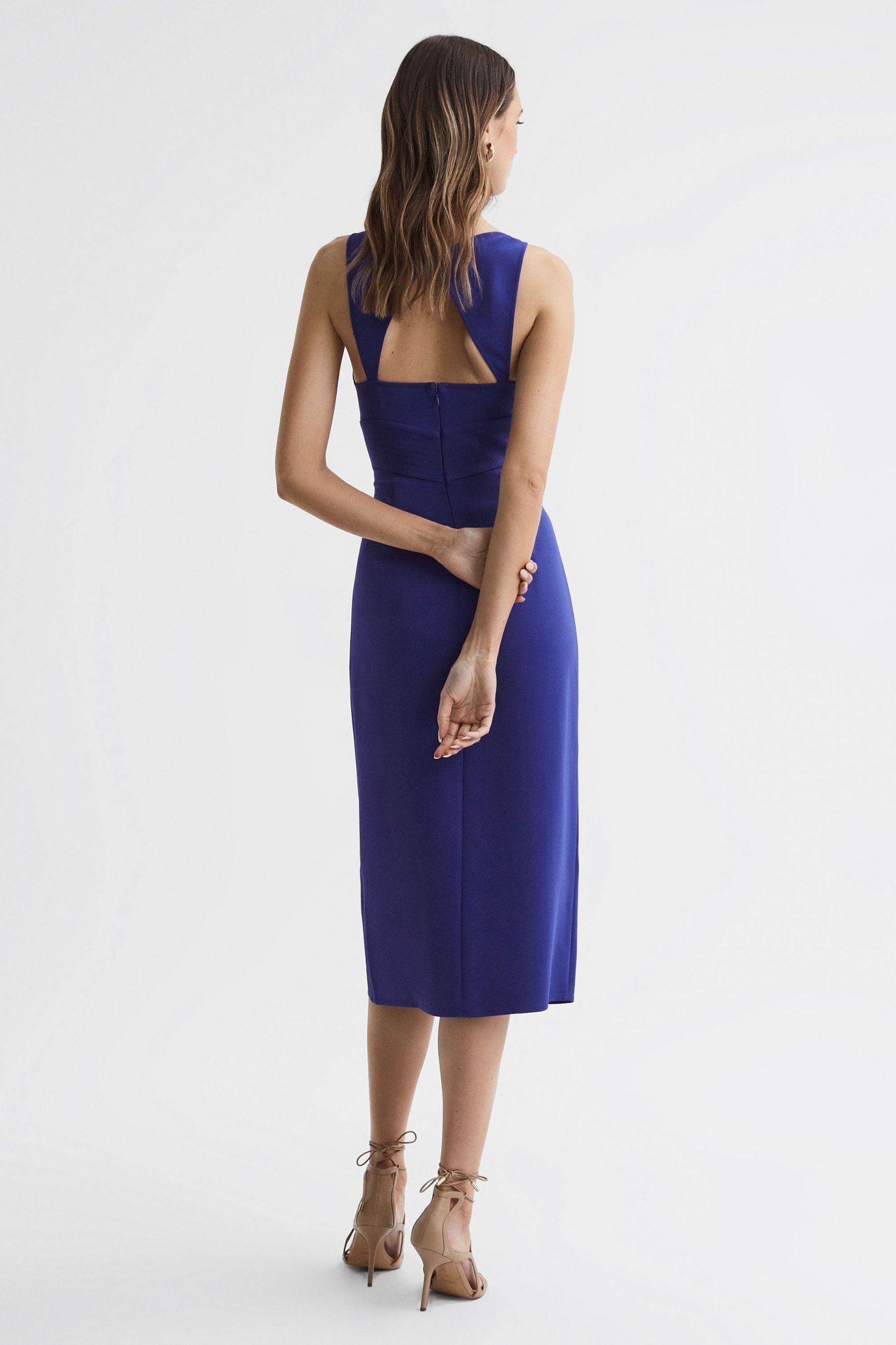 Reiss purple dress top