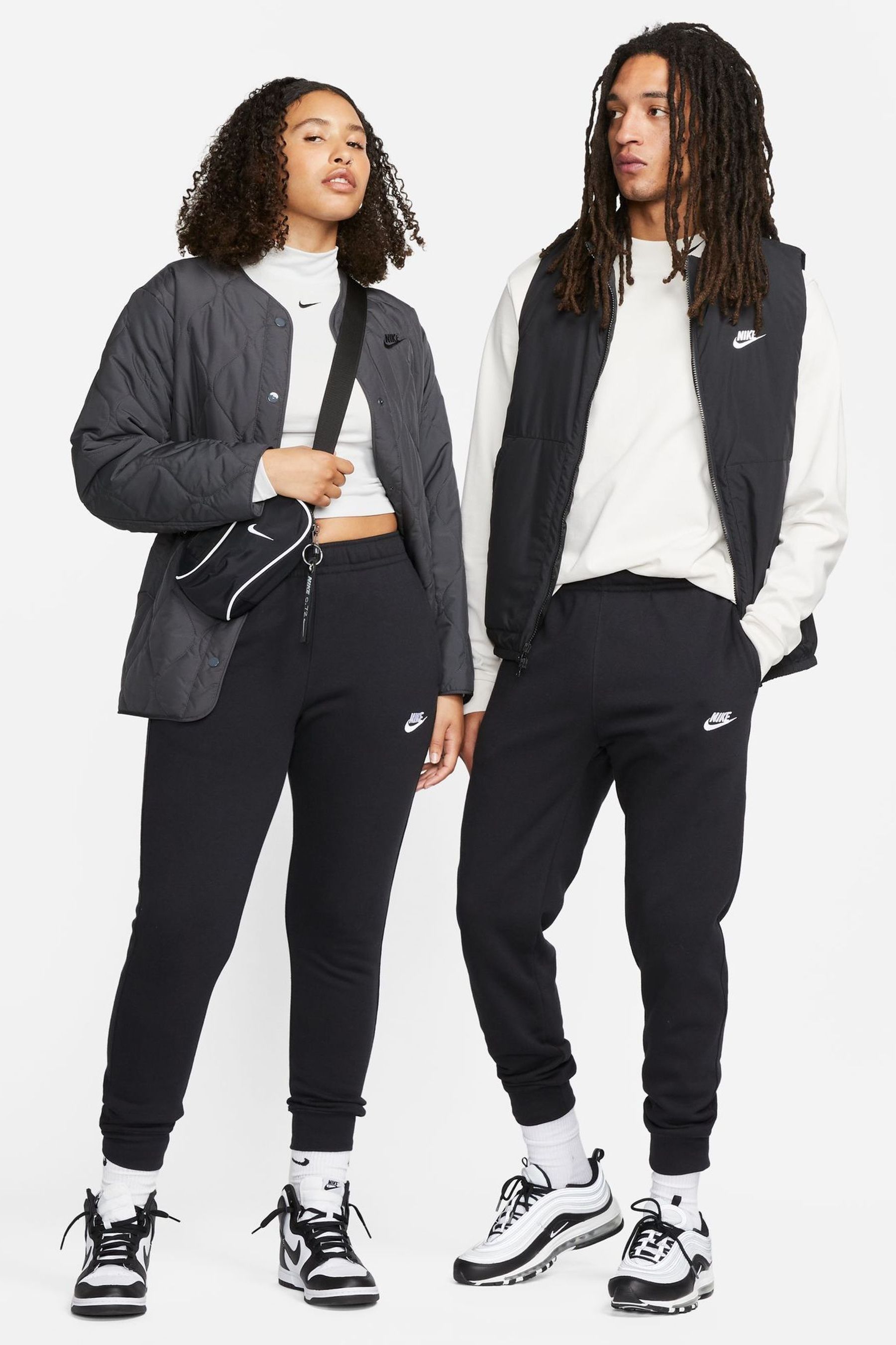 Buy Nike Black Club Joggers from Next Ukraine