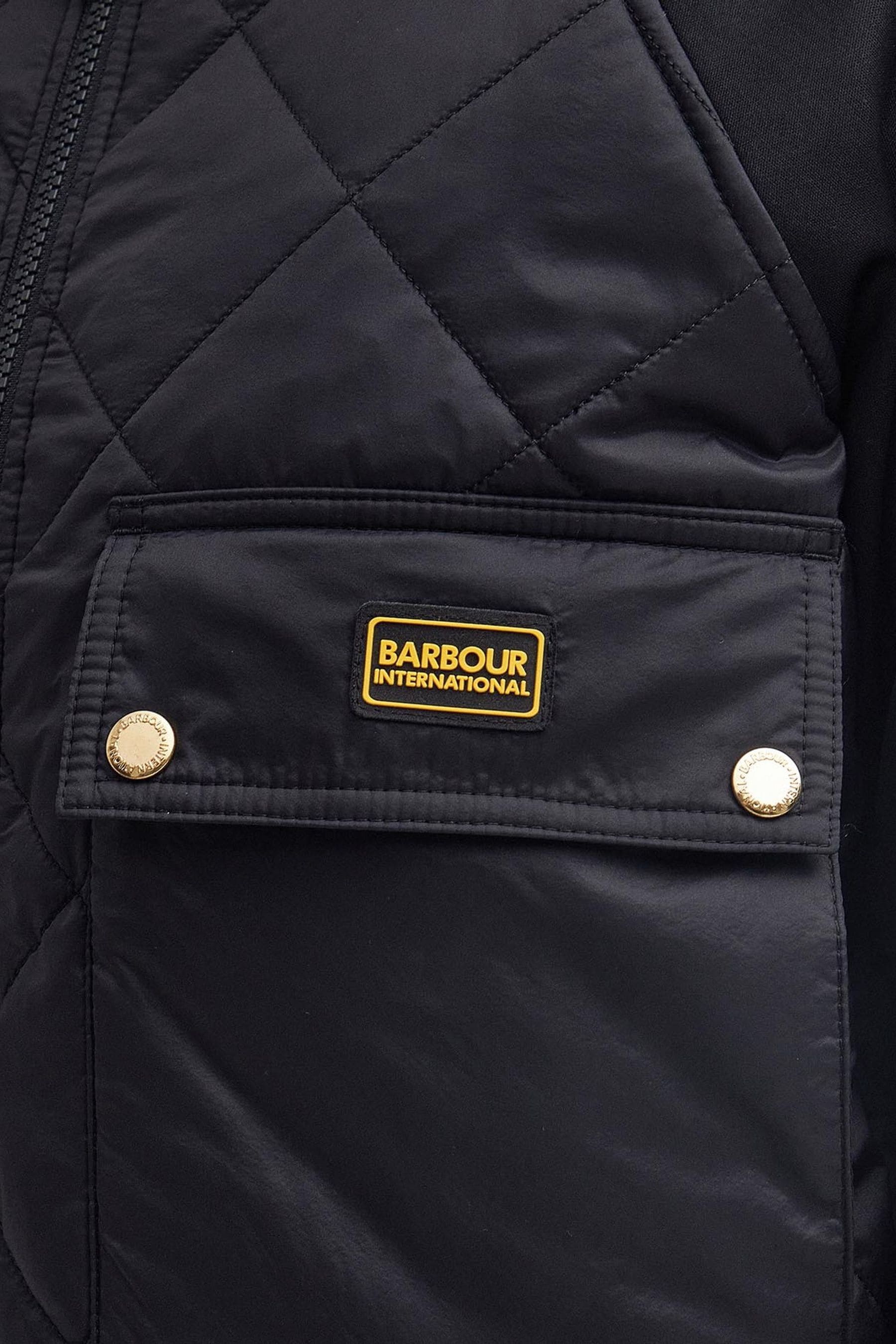 Barbour International Wilson Hybrid Quilted Bomber Style Jacket
