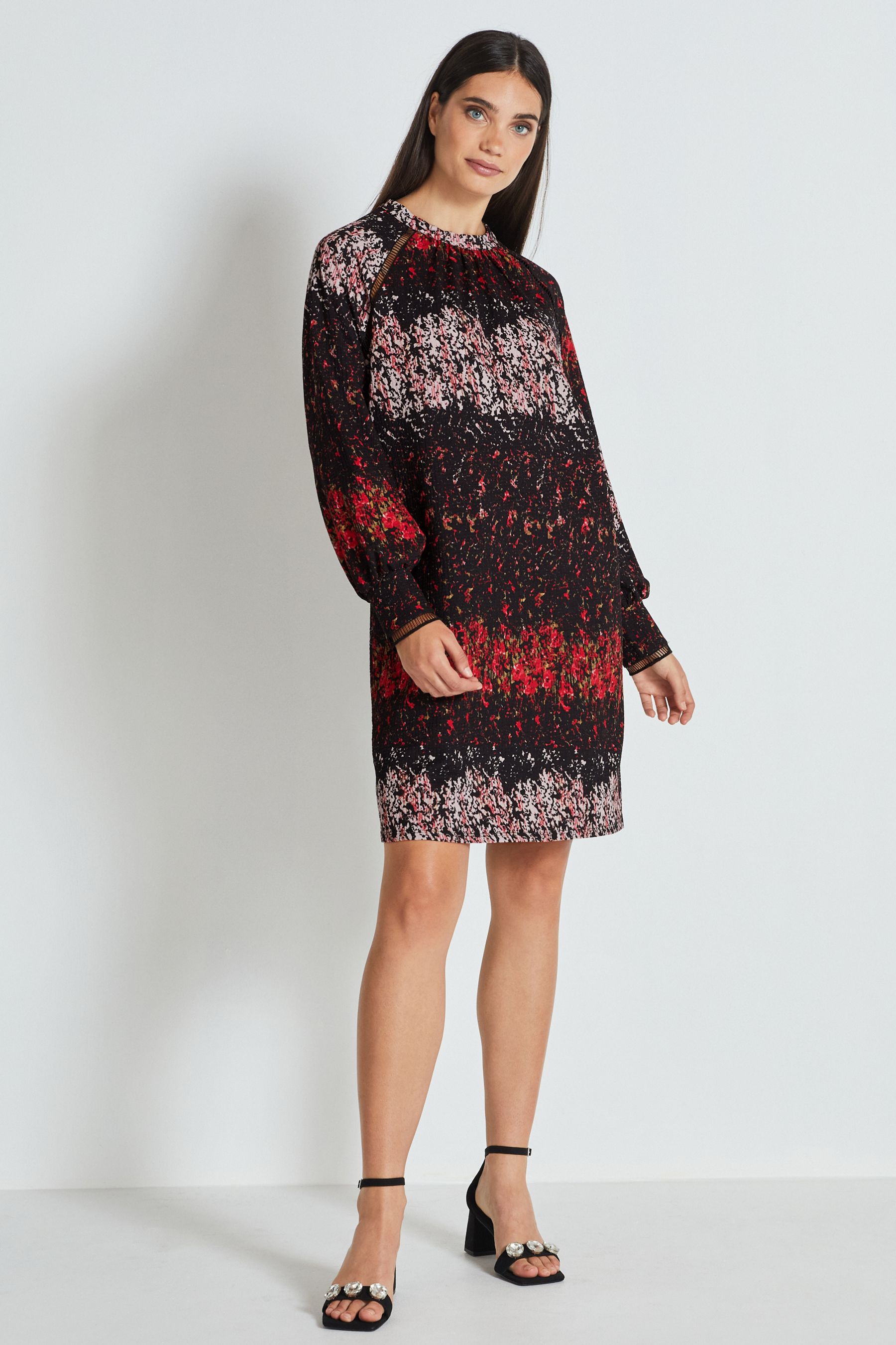 Ditsy long sleeve dress shop