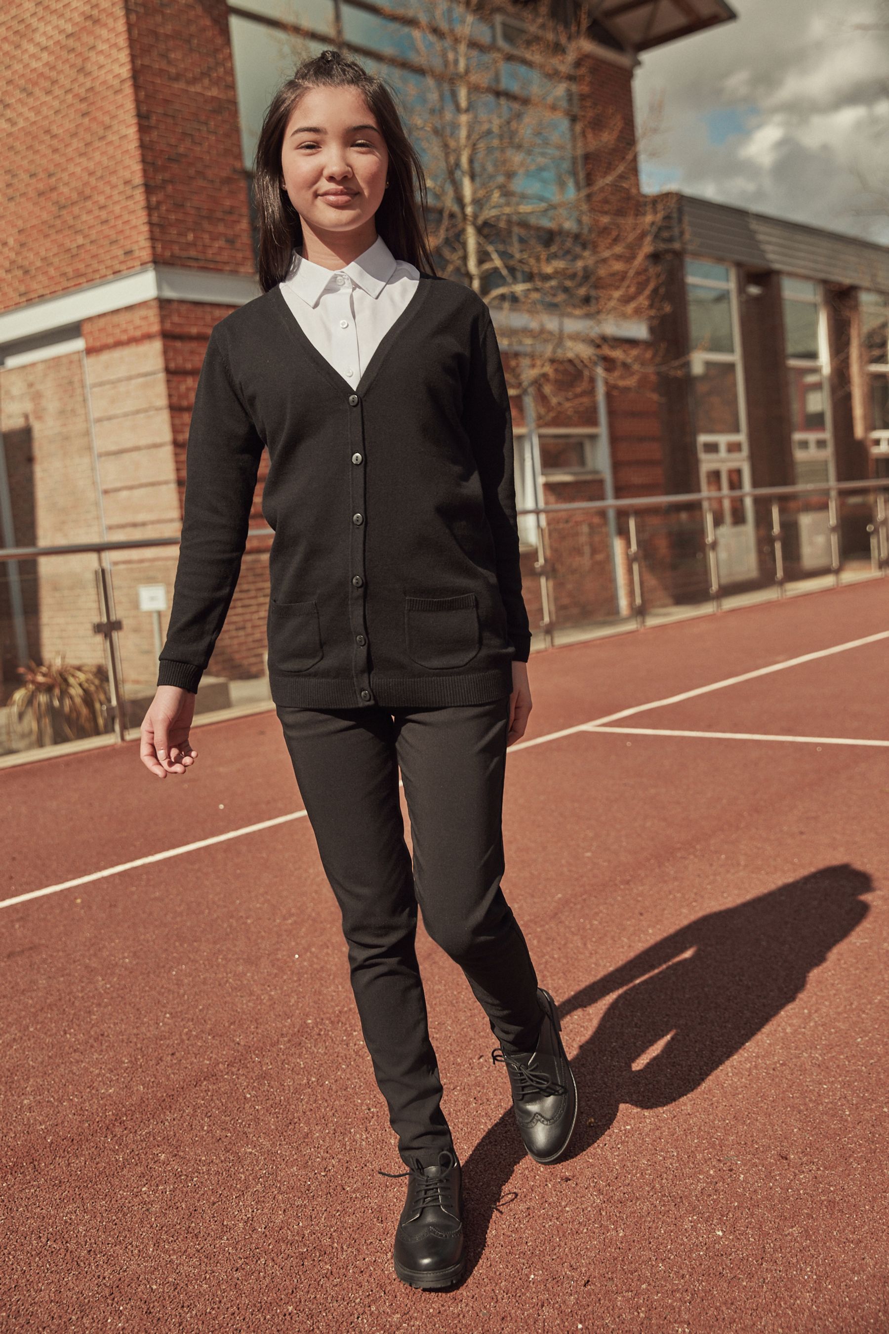 Black school cardigan clearance