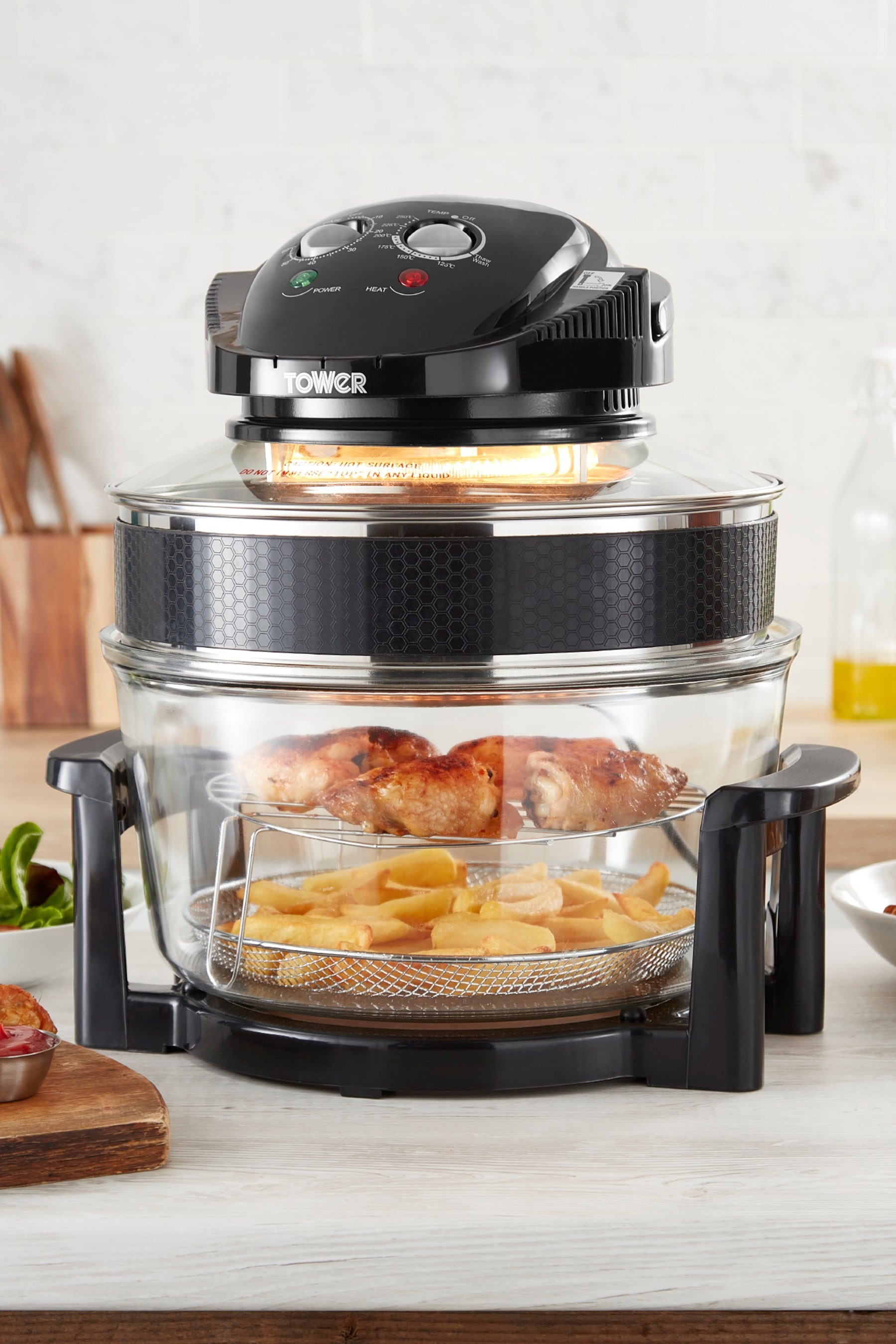 Buy Tower Black AirWave Low Fat Air Fryer from the Next UK online shop