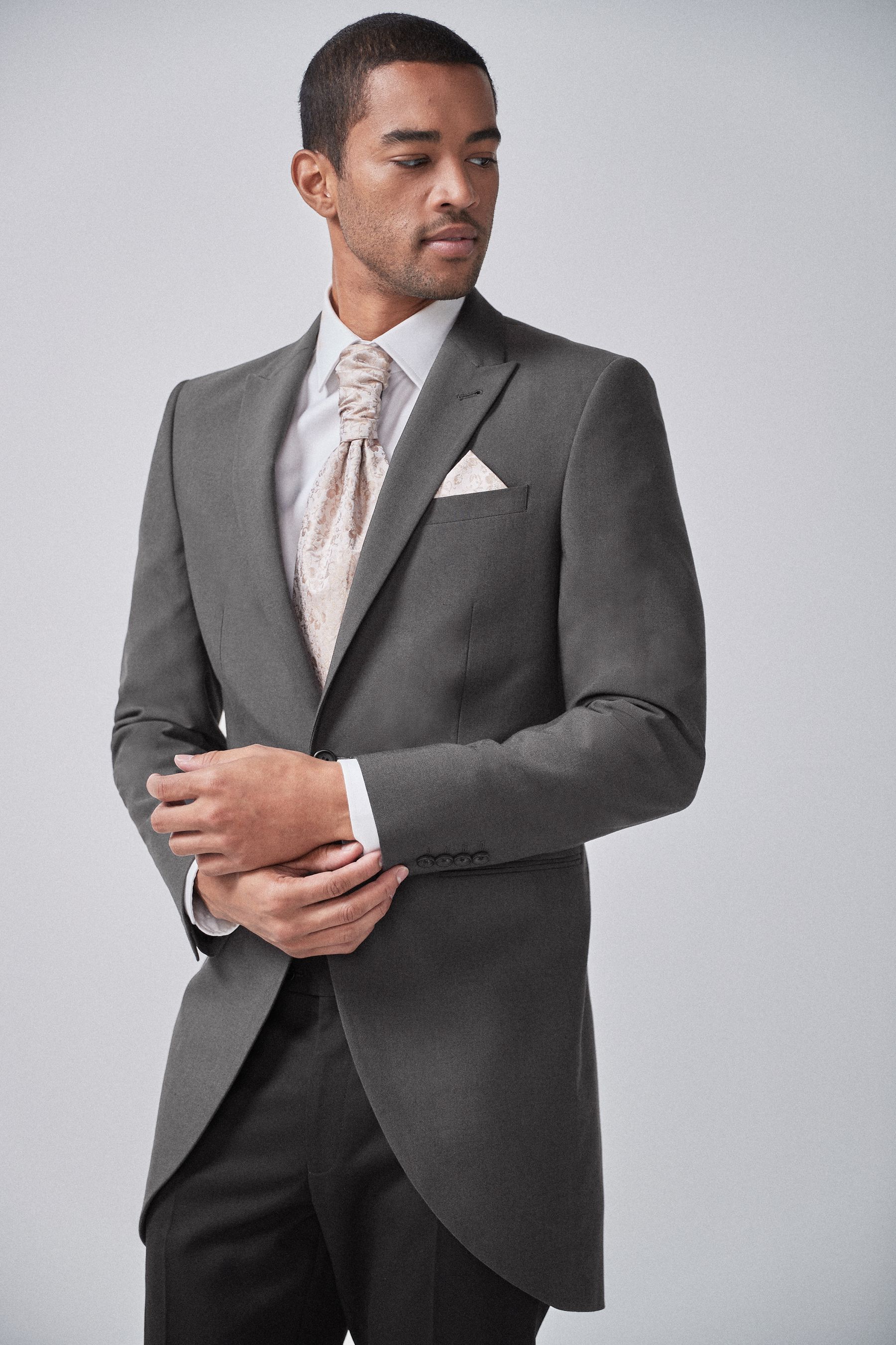 Grey morning suit shop