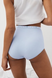 Pastel Colours Full Brief Cotton Rich Logo Knickers 4 Pack - Image 3 of 5