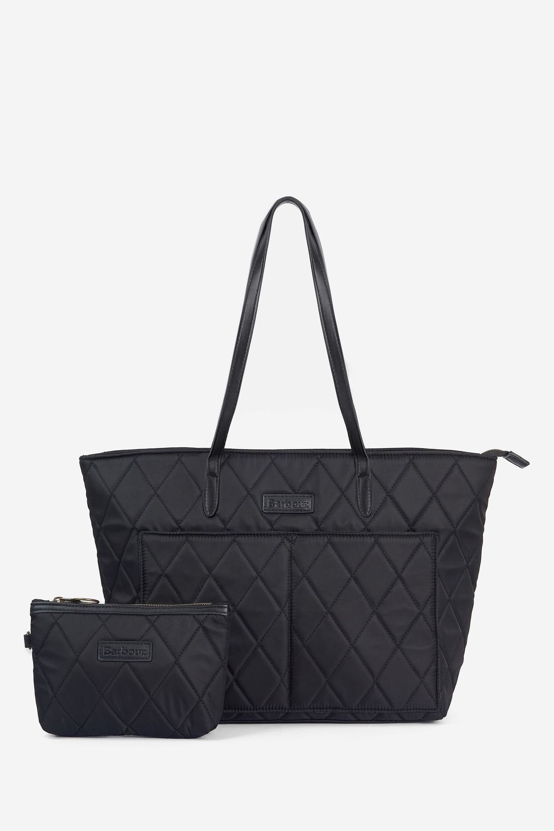 Buy Barbour Black Quilted Tote Bag from the Next UK online shop