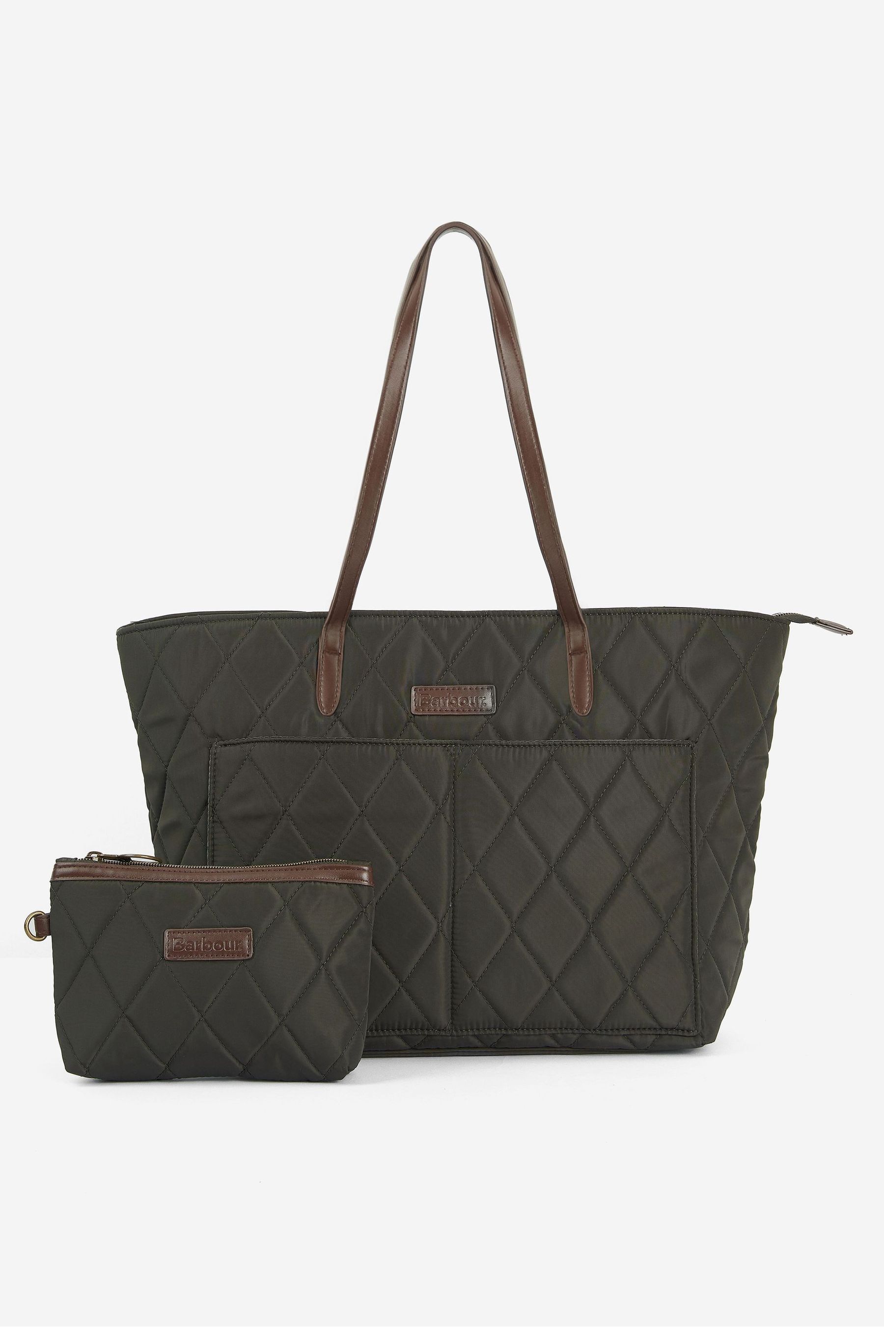 Buy Barbour Green Quilted Tote Bag from the Next UK online shop