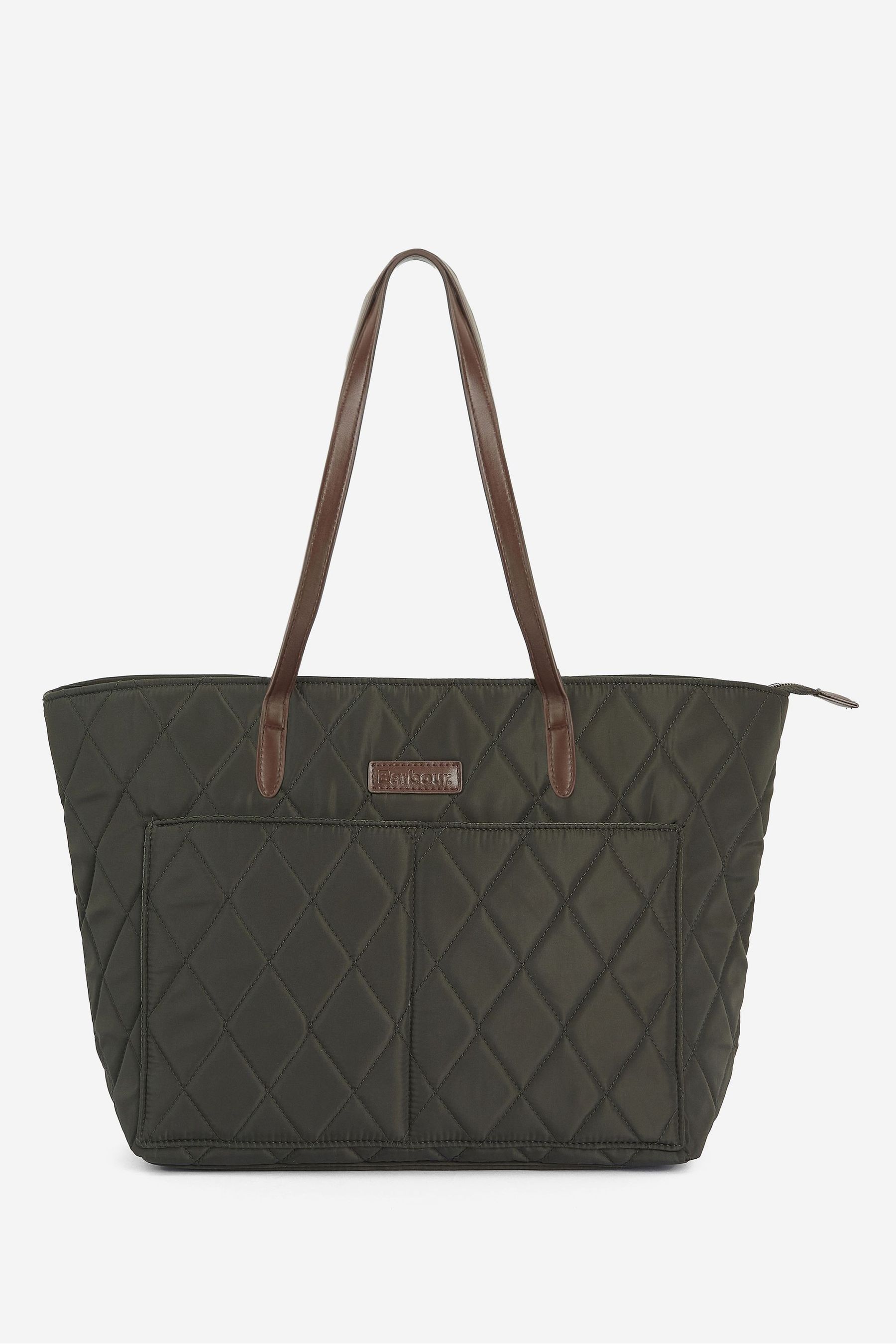 Buy Barbour Green Quilted Tote Bag from the Next UK online shop