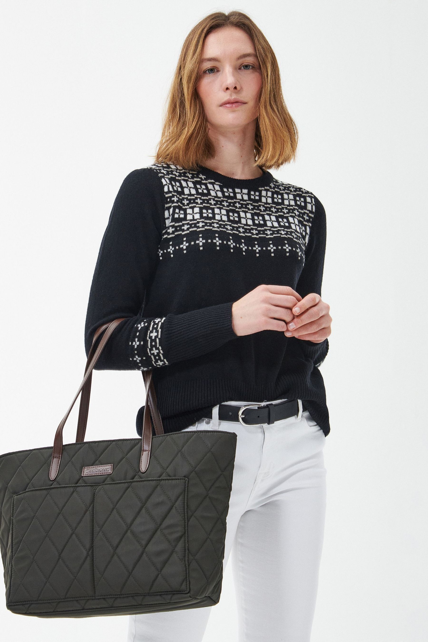Barbour tote bag Green discount