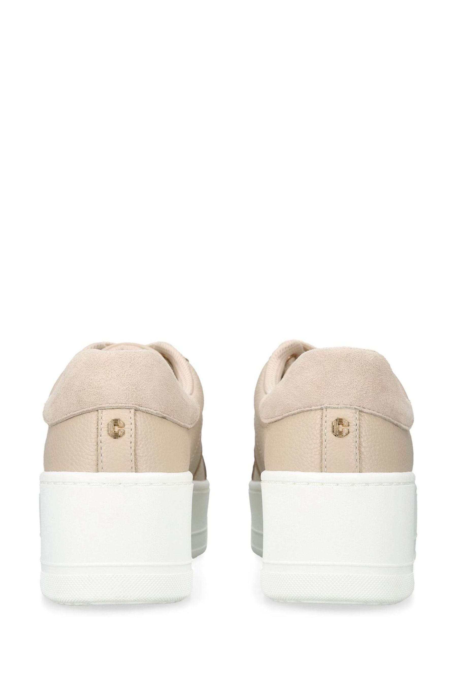 Nude new arrivals leather trainers