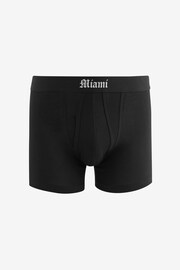 Black City Names Waistband 4 pack A-Front Boxers - Image 5 of 7