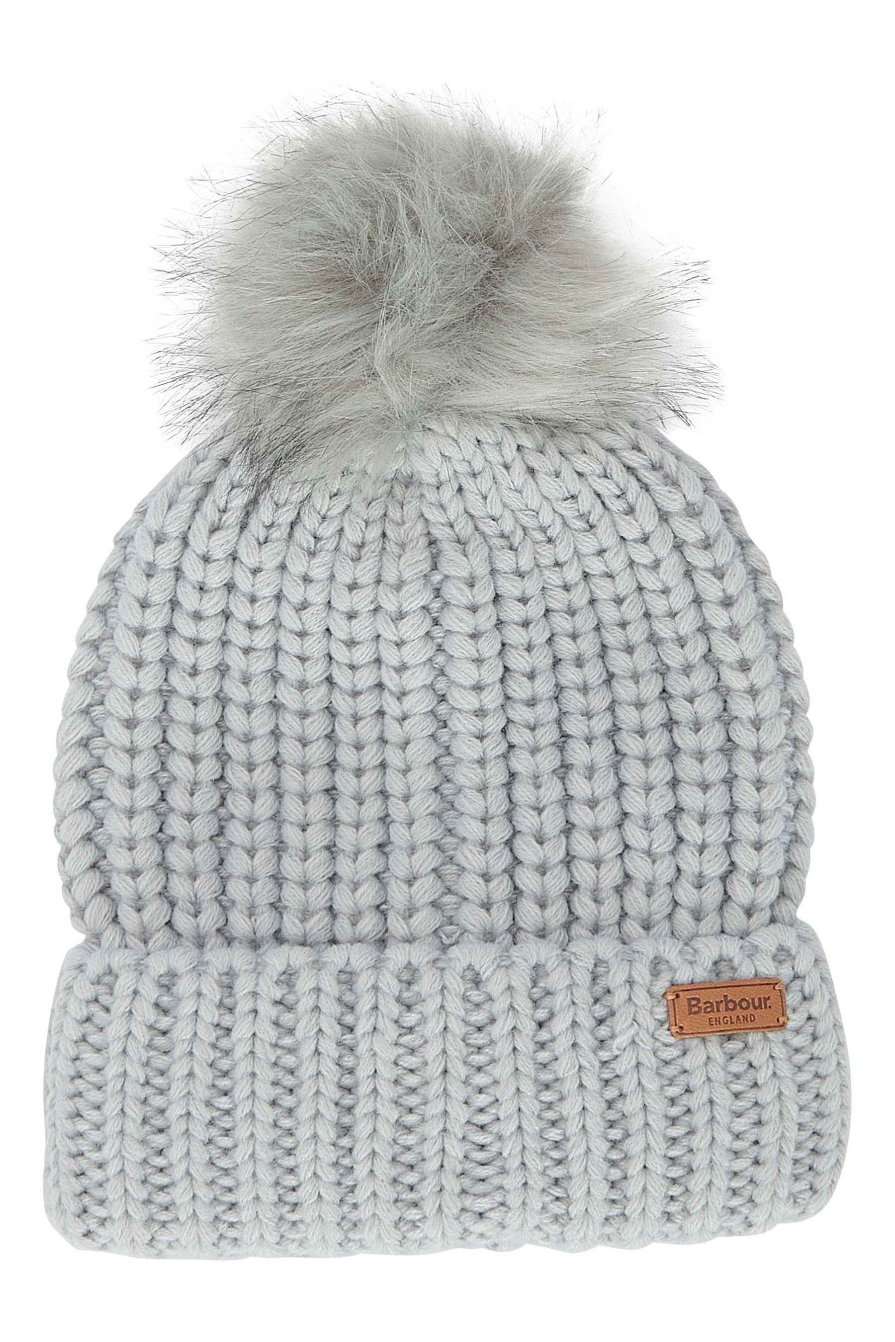Buy Barbour Grey Saltburn Cable Knit Pom Bobble hat from Next Czech Republic