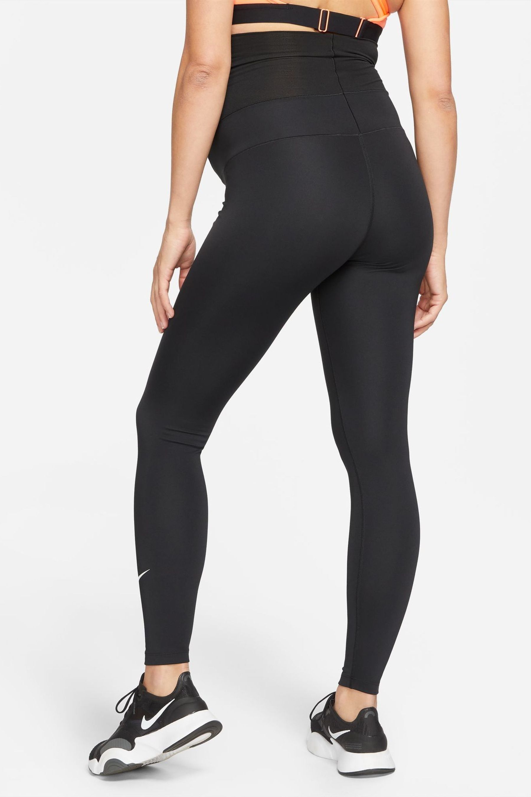 Buy Nike Black Maternity One High Waisted Leggings from the Next