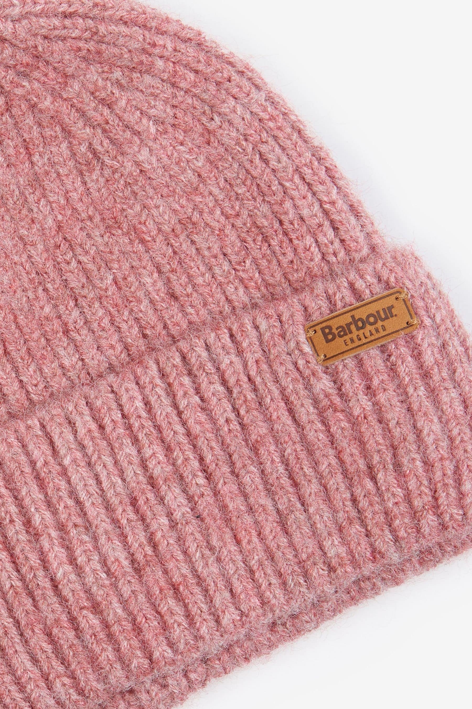 Buy Barbour Pink Pendle Beanie Hat from the Next UK online shop