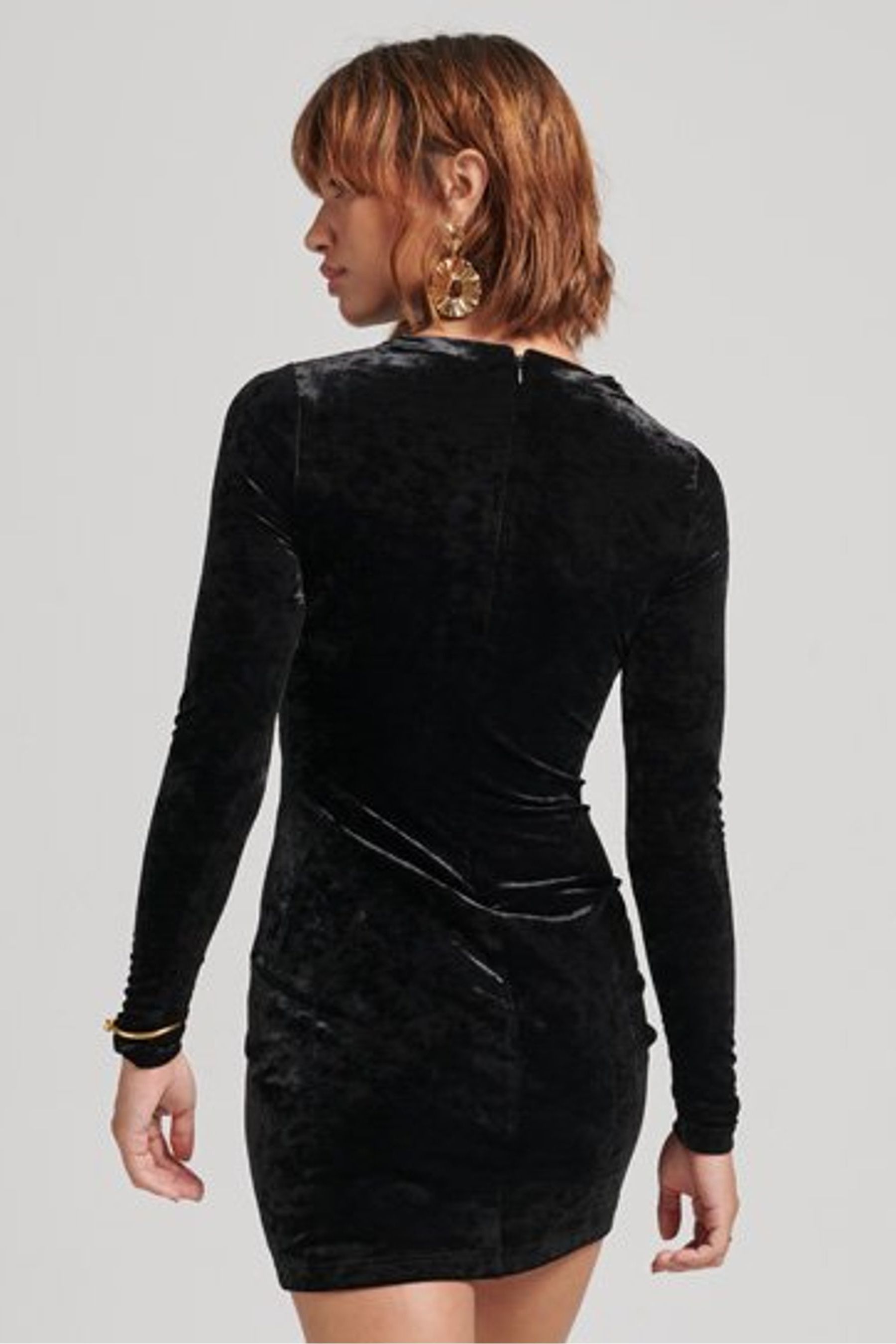 Superdry velvet dress cheap