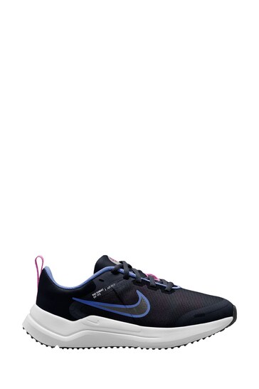 Nike Navy Downshifter 12 Running Youth Trainers