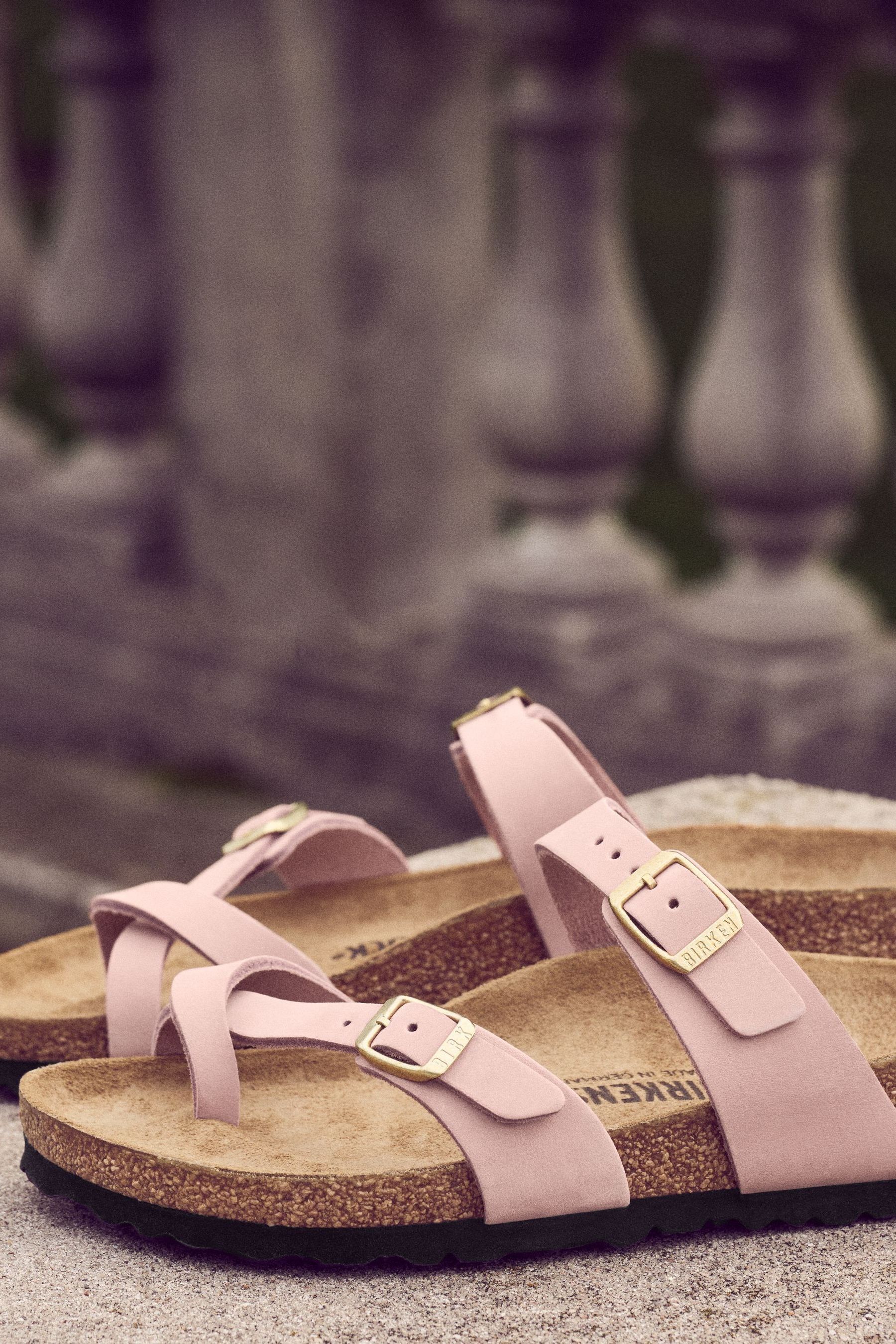 Pink birkenstocks mayari shop