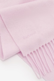 Barbour® Pink Lambswool Woven Scarf - Image 3 of 4