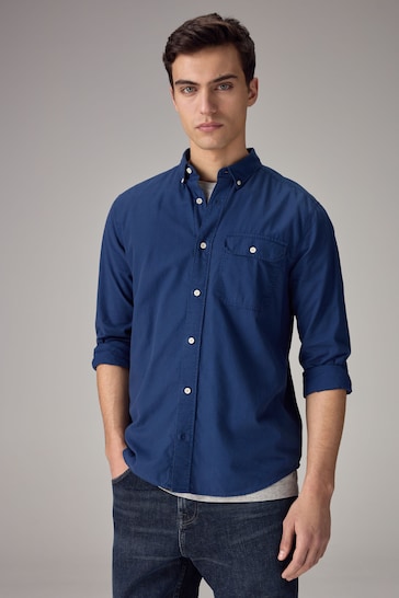 Dark Blue Soft Touch Long Sleeve Shirt