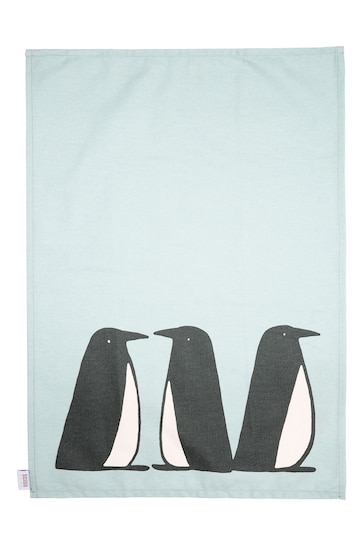 Scion Blue Pedro Penguin Set of 2 Tea Towels