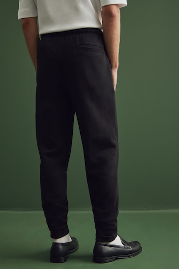 Black Smart Tapered Joggers