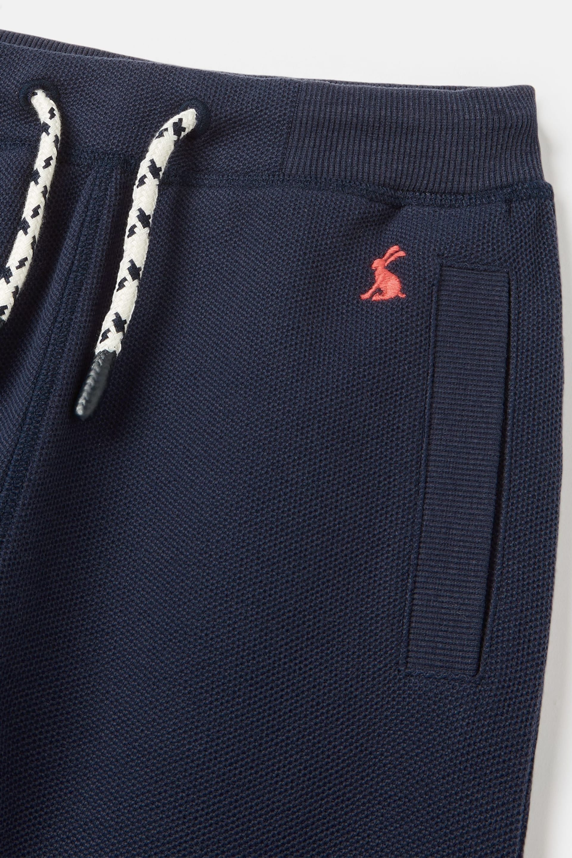 Joules Sid Navy Blue Cotton Joggers - Image 3 of 6