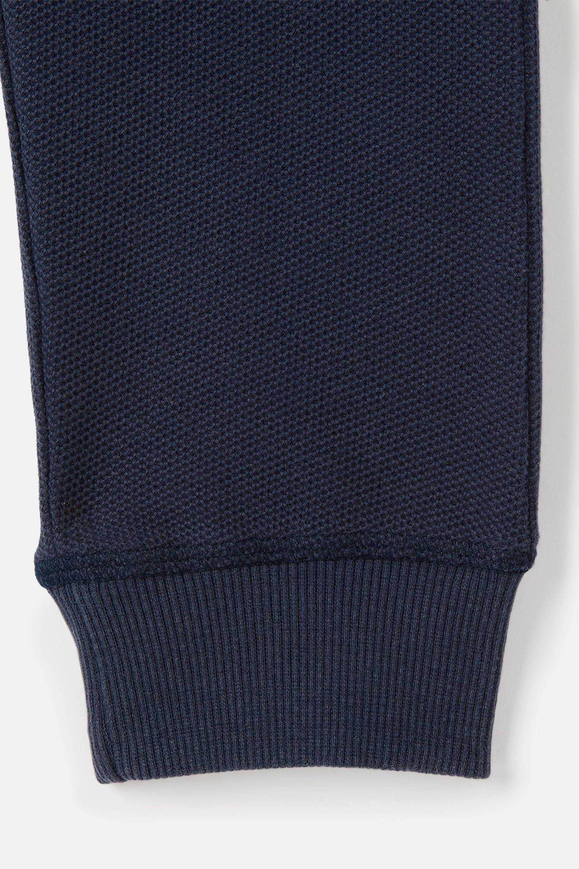 Joules Sid Navy Blue Cotton Joggers - Image 4 of 6