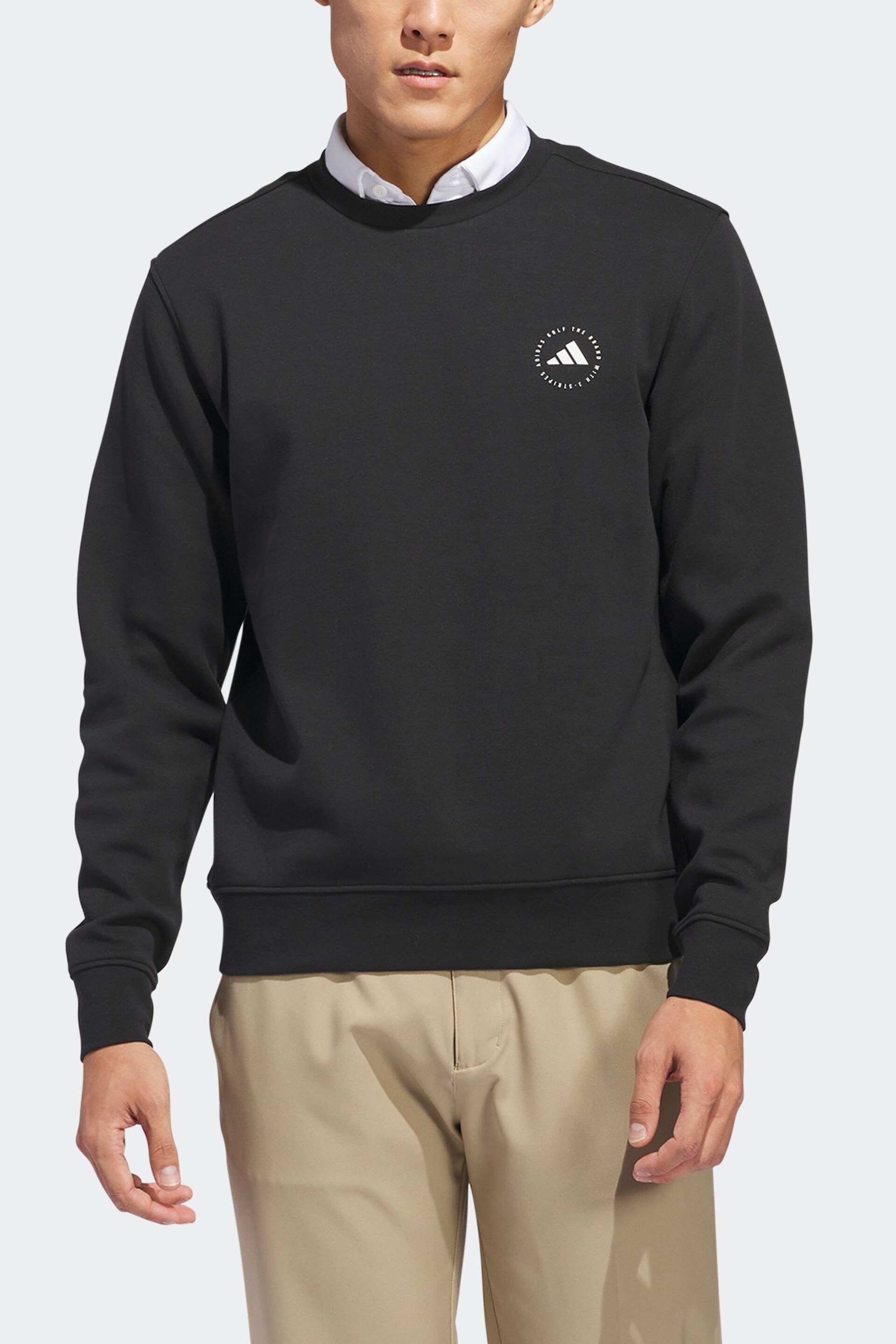 adidas Golf Pebble Crewneck Sweatshirt - Image 4 of 7