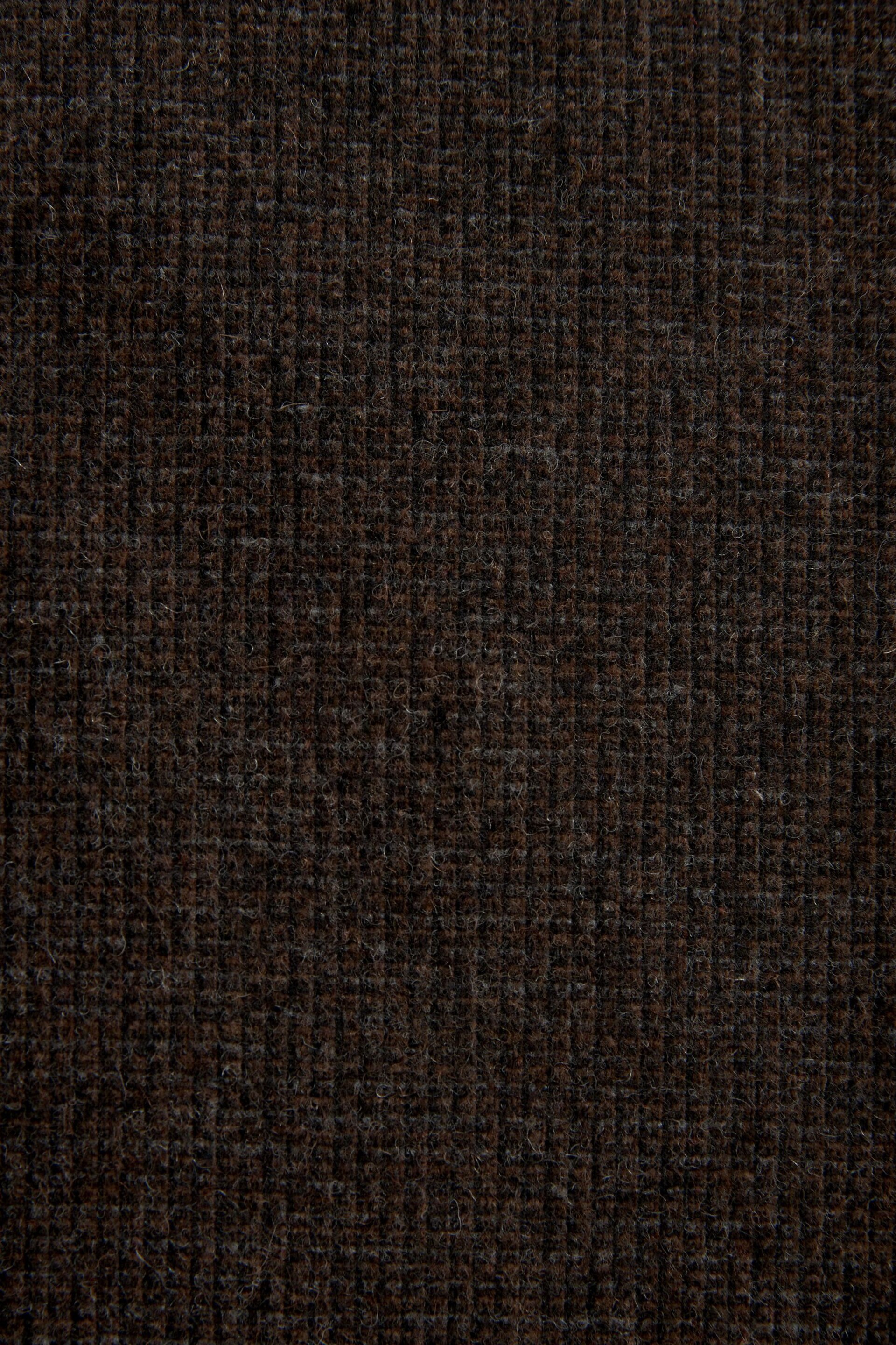 Textured Brown Nova Fides Italian Fabric Trousers With Wool - Image 8 of 8
