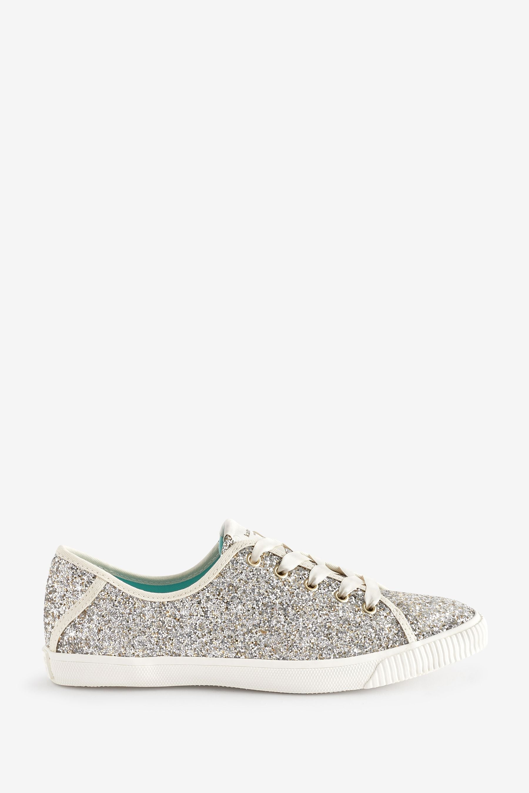 kate spade new york Silver Trista Sequin Trainers