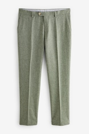 Green Tailored Fit Nova Fides Italian Wool Blend Suit: Trousers - Image 5 of 8